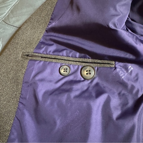 80s Patagonia Mens Herringbone Tweed Blazer - Picture 9 of 9